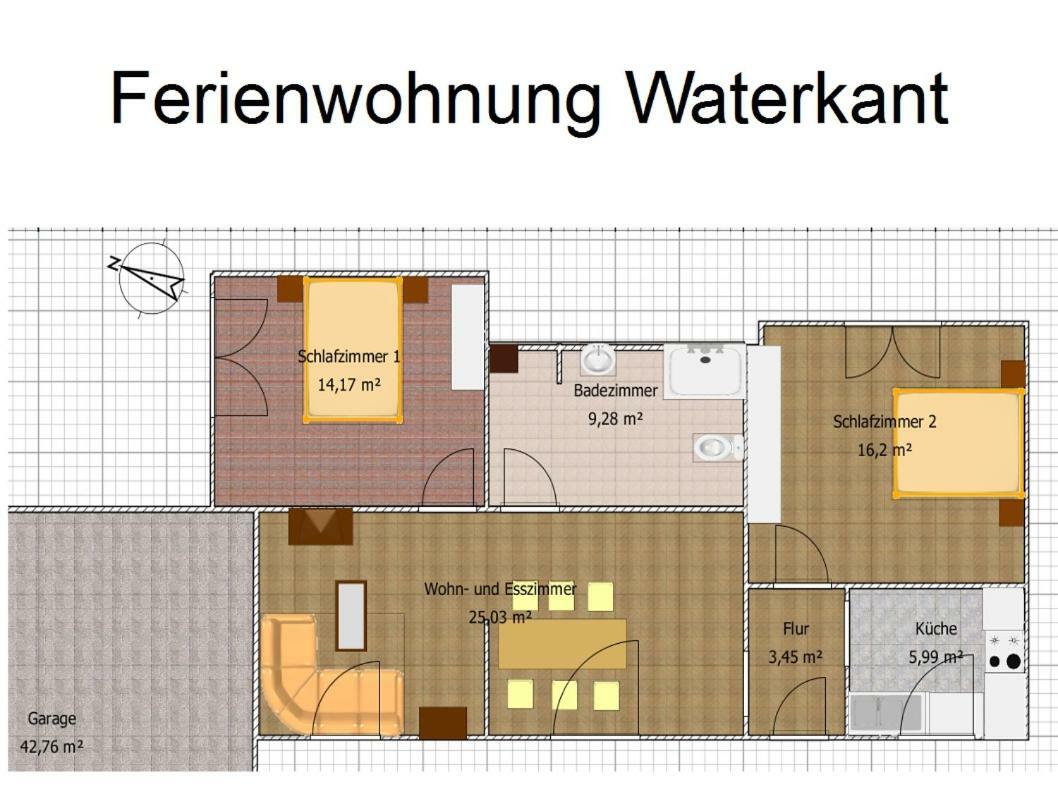 Ferienwohnung Waterkant Kappeler Niederstrich Exterior foto